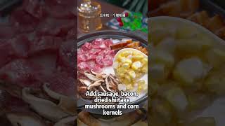 Come on come on come and learn the detailed method of Cantonese claypot ricecantonesefood [upl. by Kayla]