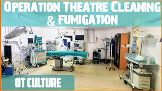 Operation theatre cleaning fumigation and ot culture [upl. by Nav]