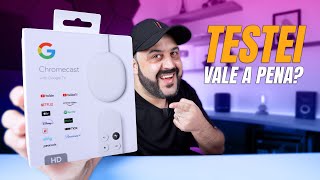 TESTEI o NOVO CHROMECAST com GOOGLE TV versão FULL HD  Vale a Pena [upl. by Hazmah]