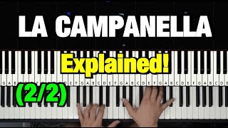 HOW TO PLAY  LISZT  LA CAMPANELLA PIANO TUTORIAL LESSON Part 2 of 2 [upl. by Hareenum]