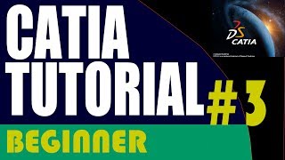 3CATIA Beginner Tutorial Starting ur first sketch Sketcher workbench rectangles types [upl. by Aramat]