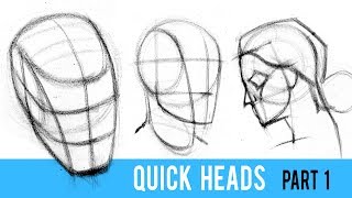 Quickly Draw Heads with the Loomis Method  Part 1 [upl. by North494]