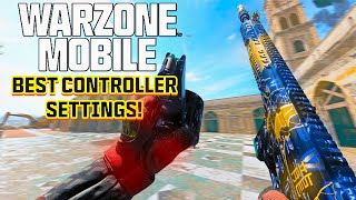 the 1 BEST CONTROLLER SETTINGS on CALL of DUTY WARZONE MOBILE [upl. by Anegroeg]