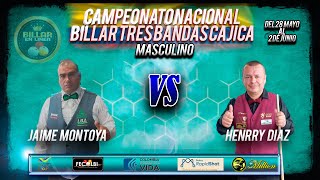 NACIONAL DE BILLA A TRES BANDAS 🇨🇴 🥋 HENRRY DIAZ 🆚 🥋 JAIME MONTOYA [upl. by Airdnaxila]