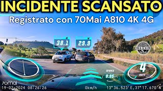 La dash cam intelligente 4K che registra anche di notte durante il parcheggio con la 70mai A810 4G [upl. by Lodmilla]