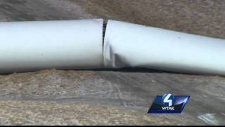 Huge wind turbine falls in Fayette County [upl. by Aicrag]