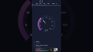 Airtel Air fiber 5 g test with 40 mbps speed test airtel airfiber speedtest speedtesting jio [upl. by Timothy]