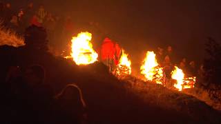 Pottenstein im Lichterglanz der Bergfeuer zum Beschluss der Ewigen Anbetung [upl. by Maurer242]