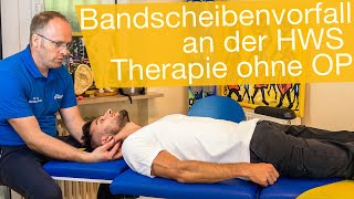 HWS Bandscheibenvorfall ⚡️Chirotherapie amp Übungen statt OP [upl. by Ociram]