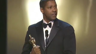 Denzel Washington Wins Best Actor  74th Oscars 2002 [upl. by Anitac]