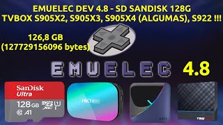 Emuelec Parceiros DEV 48  TVBOX Amilogic para S905X3 S905X4alguns e o 922X  SD 128GB [upl. by Darla817]