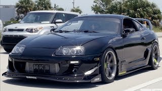 HKS T51R Straight Pipe Supra and 2JZ SC300 AMAZING TURBO Sounds [upl. by Aran]