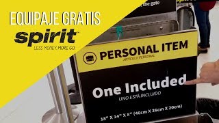 EQUIPAJE GRATIS EN SPIRIT AIRLINES [upl. by Jarin]