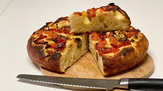 Best FOCACCIA BREAD recipe  Original Italian Street Food [upl. by Enilkcaj]