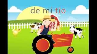 🐷 🐥 🐶 Granja de mi Tio  Spanish Songs for kids with lyrics Canciones español niños Miss Rosi [upl. by Naugan7]