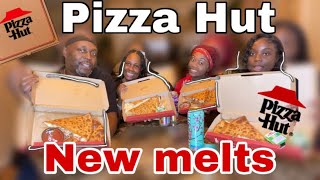 TRYING PIZZA HUT NEW MELTS  REVIEW amp Telling You Guys About Our EPIC Houston Texas Trip 🔥 [upl. by Buyse667]