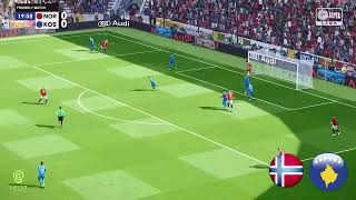 Norway vs Kosovo  International Friendly Match 2024  eFootball PES 2021 [upl. by Alleuqcaj]