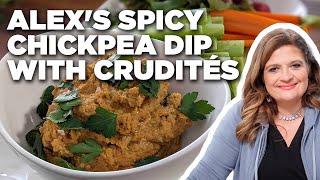 Alex Guarnaschellis Spicy Chickpea Dip with Crudités  Food Network [upl. by Ahsed]