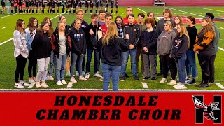 HHS  2023 Honesdale Chamber Choir Performance National Anthem [upl. by Darnok]