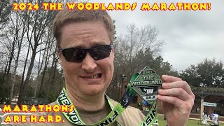 2024 The Woodlands Marathon  Everything Hurts March 2 2024 [upl. by Andrade252]