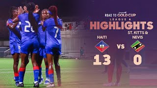 Haiti 130 Saint Kitts and Nevis  Road to W Gold Cup [upl. by Nollaf471]