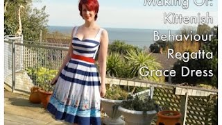 How to Make a Kittenish Behaviour Grace Regatta Dress [upl. by Sorensen23]