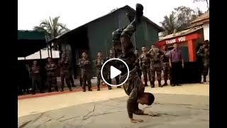 Stunning Dance Performance By Indian Army Soldier Dipesh Thapa [upl. by Einnoj660]