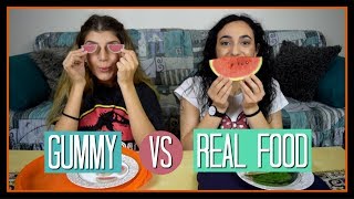 Gummy vs Real Food 2  fraoules22 [upl. by Phalan]