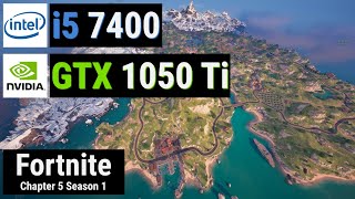 Core i5 7400  GTX 1050 Ti vs FORTNITE [upl. by Eirovi]