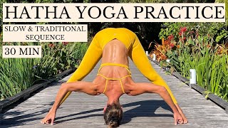 30 min Hatha Yoga Practice  Slow and Traditional Yoga Sequence [upl. by Chassin]