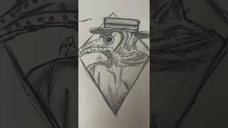 plague doctor P2🖤plaguedoctors sketch scary spookyseason spookyart Scaryart artdrawing [upl. by Cosetta]