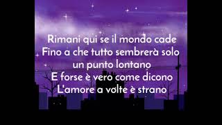 canzone inutile  Alessandra Amoroso  lyrics [upl. by Akemrehs]