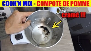 cookn mix lidl silvercrest  compote de pommes  attention  cramé [upl. by Schuster]