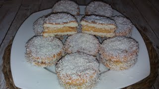 GALLETAS RELLENAS CON CREMA DE COCO Sin huevo y Sin freír [upl. by Ardnosal]