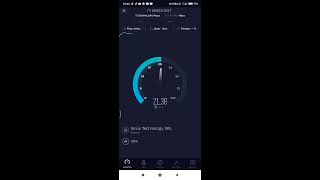 Speed test Tiscali mobile 50 mega [upl. by Nahk]