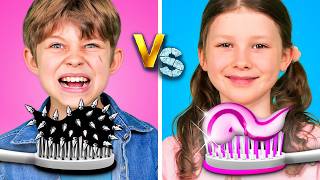 Good Kid vs Bad Kid  Genius Babysitting Hacks Epic Parenting Ideas [upl. by Ayrad463]