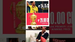 Mitchell Starc Salary 🤯😱 IPL Prize Money 💵 🤔⁉️ [upl. by Etam933]