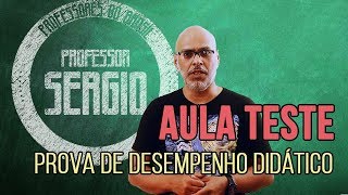 COMO FAZER UMA BOA AULATESTE Prova de desempenho didático [upl. by Candless]