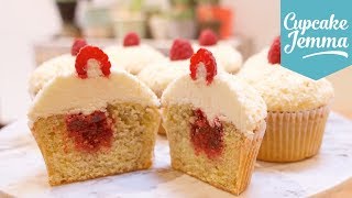 Raspberry amp Coconut Cupcakes  Cupcake Jemma [upl. by Becket88]