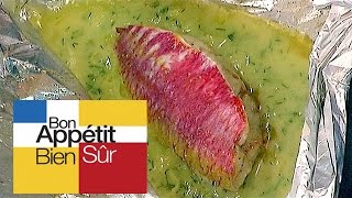 Filets de rougets en papillotes Recette [upl. by Inele]