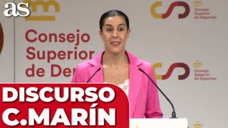 DISCURSO ÍNTEGRO de CAROLINA MARÍN tras GANAR el PREMIO PRINCESA de ASTURIAS [upl. by Huxley]