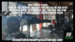 Body Armor EP 928 Tired of that nagging low back pain and feeling bad after heavy back squat [upl. by Ayokahs]