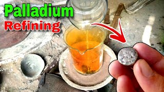 How to Refine Palladium in Hindi  Palladium Refining Process  Palladium Recovery palladiumua [upl. by Nyrmac]