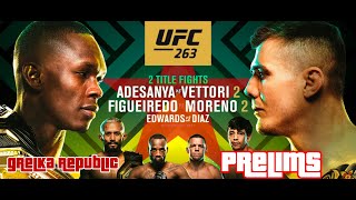 9 UFC 263 Early Prelims and Prelims [upl. by Nidya481]