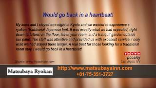 Matsubaya Ryokan Inn  REVIEWS  Kyoto Ryokan amp Onsen Kyoto Reviews [upl. by Srini]