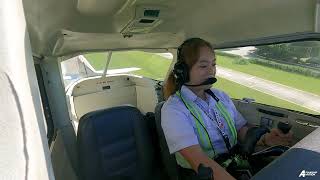 First Solo Flight  Cessna 152  Fliteline Aviation  Bianca Lao  Philippines [upl. by Atikihs]