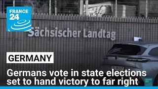 Germans vote in state elections set to hand victory to far right • FRANCE 24 English [upl. by Odille]