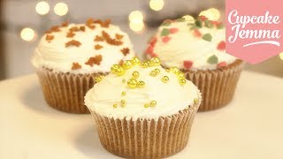 Spiced Christmas Cupcakes  Cupcake Jemma [upl. by Skantze55]