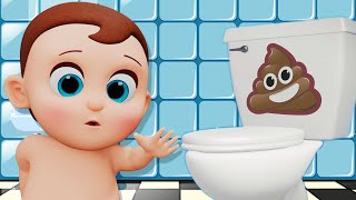 Potty Training 🚽💩 Poo Poo Potty Song  3D Nursery Rhymes And Kids Songs By meekosfamily [upl. by Annelg]