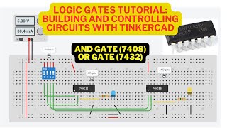 🌟 LOGIC GATES TUTORIAL  Learn AND and OR gate on Tinkercad [upl. by Eignav782]